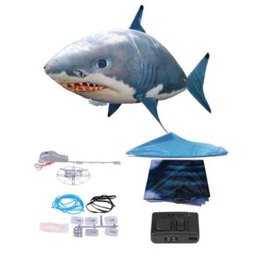 Imagem de Brinquedo de balão inflável Flying Shark RC com controle remoto - Alom