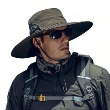 Imagem de Chapéu de sol Coolto Wide Brim impermeável respirável verde militar - 