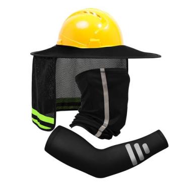 Imagem de Hard Hat Sun Shade TCCFCCT Full Brim High Visibility Black