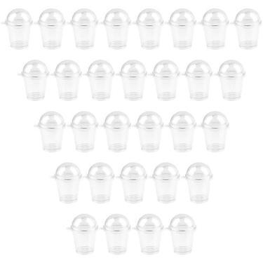 Imagem de Chaveiro Mini Cups AUEAR de plástico transparente (pacote com 30)