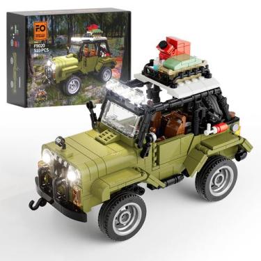 Imagem de Kit de construção FUNWHOLE Jungle Off Roader SUV com LED 510 unidades