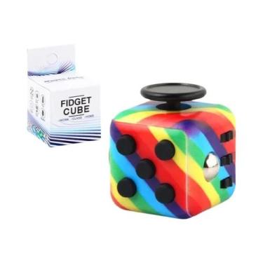 Imagem de Brinquedo Sensorial Antiestresse Magic Dice Fidget Spinner Para Crianç