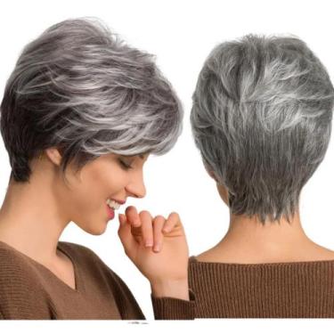 Imagem de Peruca Curta Wig De Cabelo Natural 100% Humano Lindíssima - bbless, gr