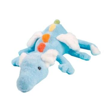 Imagem de Almofada De Pelúcia Adorável De Dragão Voador Azul Céu, 60-100cm, Bone