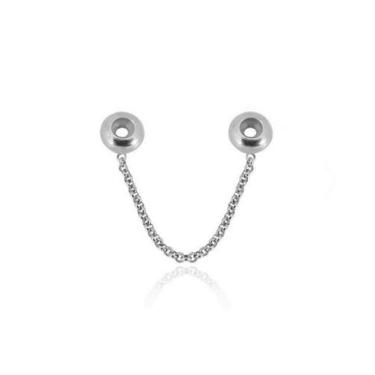 Imagem de Trava Pega Ladrão em Aço Inox c/ Silicone Pulseiras Berloque - Pulseir