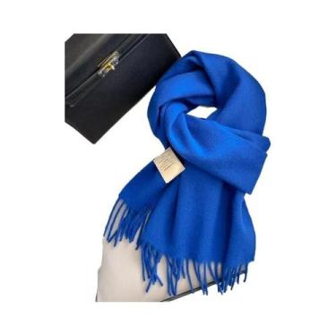 Imagem de Cachecol Feminino Longo De Lã E Caxemira Quente Para Inverno, Xale Sól