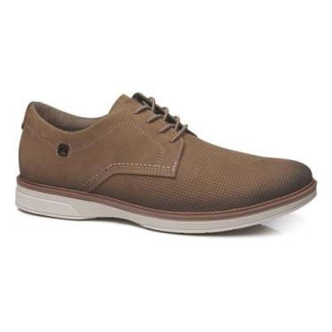 Imagem de Sapato Casual Pegada Masculino Couro Confortável 126705-04, Marrom, 42