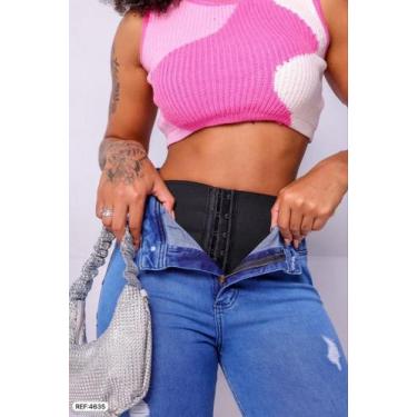 Imagem de Calça Jeans Feminina Super Power Com Cinta Premium 23 Graus, 38