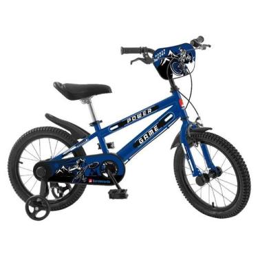 Imagem de Bicicleta Aro 16 Power Game Azul - Bandeirante, 16", Azul