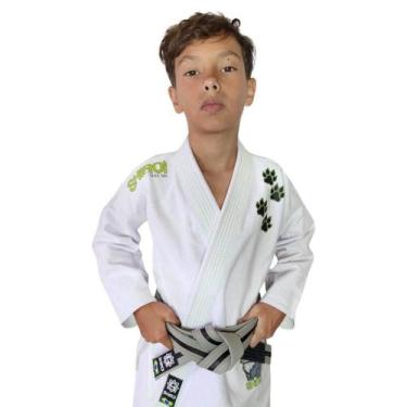 Imagem de Kimono Jiu Jitsu Shiroi Wolf Jr Infantil, Branco, M2