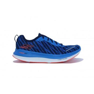 Imagem de Tenis Skechers Go Run Razor Excess 2 - masculino - azul e branco, Azl,