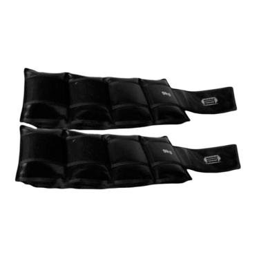 Imagem de Par de Caneleiras Tornozeleiras 9,0kg CT900A para Academia e Fisioterapia em Capota Reforçada Anilhas Fitness