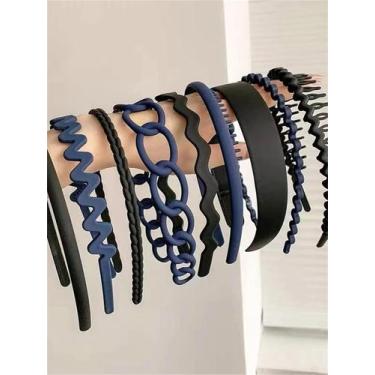 Imagem de Conjunto De Faixas De Cabelo Antiderrapantes Femininas 9 Peças Para Fr