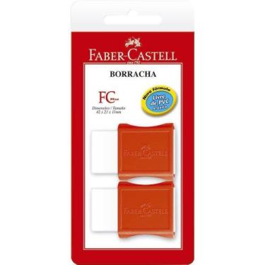 Imagem de Borracha TK Plast Pequena SM Faber Castell - Embalagem com 2 Unidades