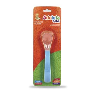 Imagem de Colher Para Papinha Macia E Flexível Infantil Silicone 100% - Adoleta 