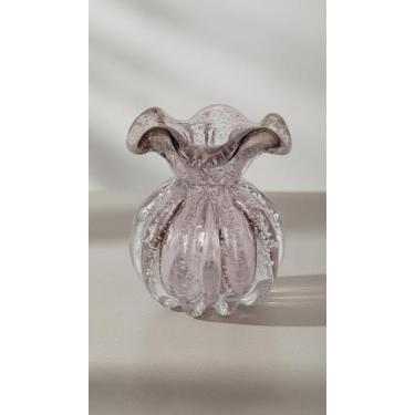 Imagem de Mini Vaso Trouxinha de Murano Rosa Claro - 01 Unidade - Congratulation