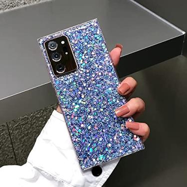 Imagem de Capa de telefone de silicone macio bling glitter de verão para samsung galaxy s8 s9 s10 s20 fe plus note 8 10 pro 20 ultra s30 s21 capa, azul, para s20ultra