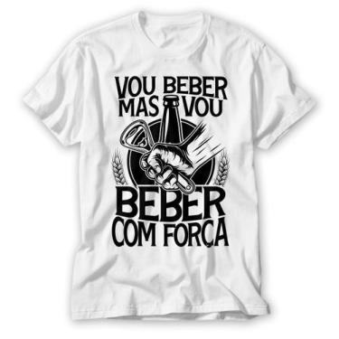 Imagem de Camiseta Carnaval Vou Berber Mas Vou Beber Com Força - Vidape
