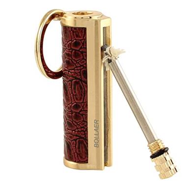 Imagem de BOLLAER Chaveiro de iniciação de fogo para uso ao ar livre, equipamento de sobrevivência à prova d’água, para caminhadas, iniciantes de fogo