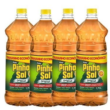 Imagem de Kit com 4 Desinfetante Pinho Sol Original 1,75l Cada