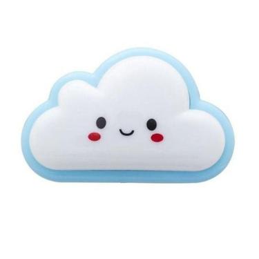 Imagem de Abajur de Tomada Luminária Nuvem Luz Noturna Led Bivolt Azul