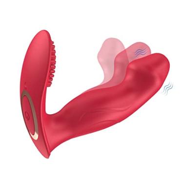 Imagem de Vibrador Feminino Controle Remoto Sem Fio Brinquedos Sexuais 9 Velocidades Sexuais Erótico Zatla (Vermelho)