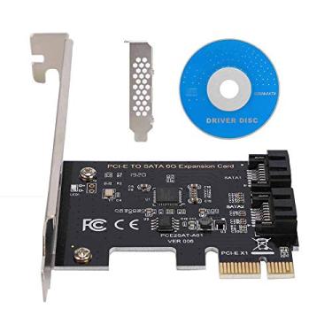 Imagem de 4 em 1 PCI-E Riser Adapter Board,PCI-E Cards PCI Express To SATa 3.0 2 Port SATa III 6Gbps Expansion Adapter Boards for BTC Bitcoin Miner Mining, PCI-E Placa PCI-E Adaptador PCI-E PCI Express Pl