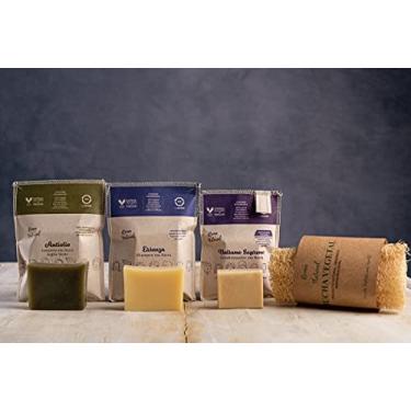 Imagem de Kit Natural e Vegano Roma Natural: Shampoo em Barra, Condicionador em Barra Supremo & Sabonete em Barra Argila Verde