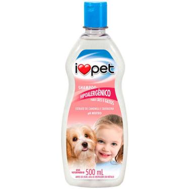 Imagem de Shampoo I Love Pet Hipoalergênico para Cães e Gatos - 500 mL