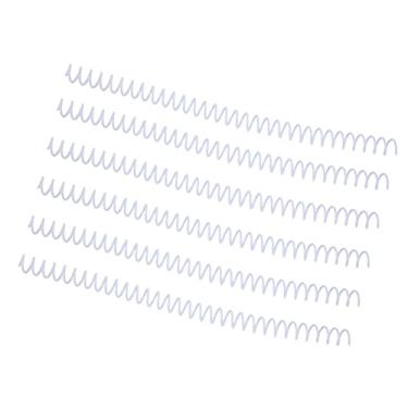 Imagem de Pente de Encadernação de Folhas, Diâmetro Interno de 13 Mm, Cor Bonita, Bobina de Encadernação Em Espiral para Corte Fácil, para Papel de Grande Capacidade (Branco)
