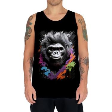 Imagem de Camiseta Regata Gorila Furioso Força Feroz Zoo 5 - Kasubeck Store