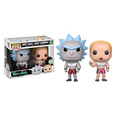Imagem de Funko POP Animation Rick and Morty 2pk Vinyl Buff Rick/Buff Summer (ECCC Spring Convention Exclusive)