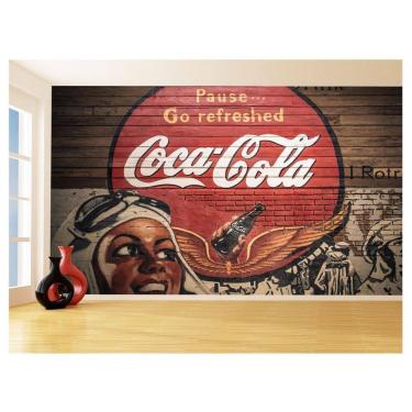 Imagem de Papel De Parede 3D Cidade Antiga Mural Coca Cola 3,5M Cda93