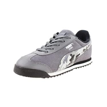 Imagem de Puma Roma Denim Camo Kids Sneaker (9, Steel Gray/Black/White)