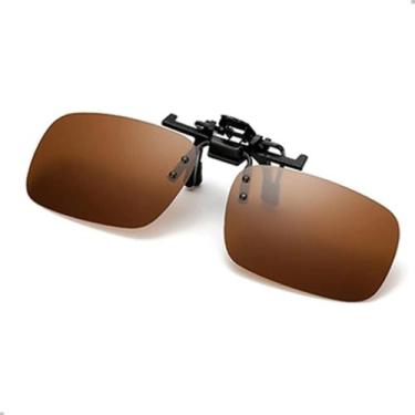 Imagem de Clip On Encaixa Oculos De Grau Polarizado Uv Motorista Dirigir - 20V, 