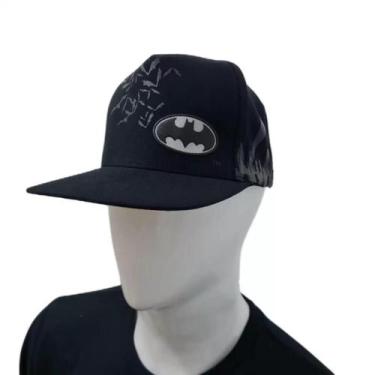 Imagem de Boné Aba Reta Batman Morcegos DC Oficial - Clube Comix, Preto