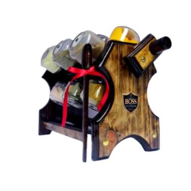 Imagem de Porta temperos e Condimentos manivela e 12 potes e colher - BOSS - Art