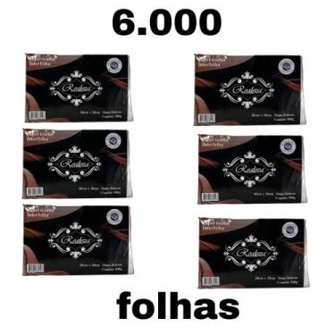Imagem de Papel Toalha Intefolha kit com 6 pacotes 6000 folhas - Realeza