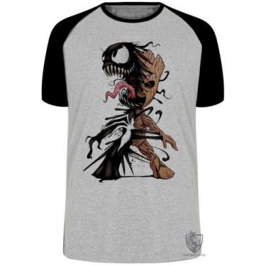 Imagem de Camiseta Venom Groot Blusa Plus Size extra grande adulto ou infantil -