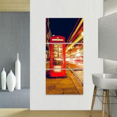Imagem de Quadro decorativo Conjunto Vertical Telefone Luzes Londres - Loja Wall
