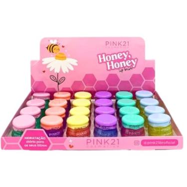 Imagem de PINK21 LIP BALM HONEY 24UN CS5030 DISPLAY