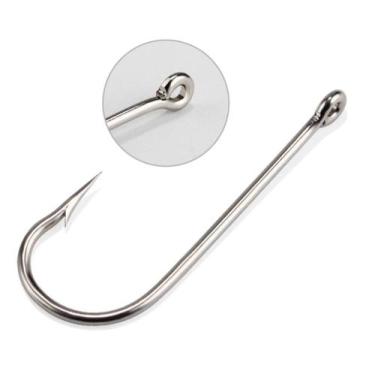 Imagem de Anzol Argola N5 Para Pesca Profissional em Aço Galvanizado Caixa com 2