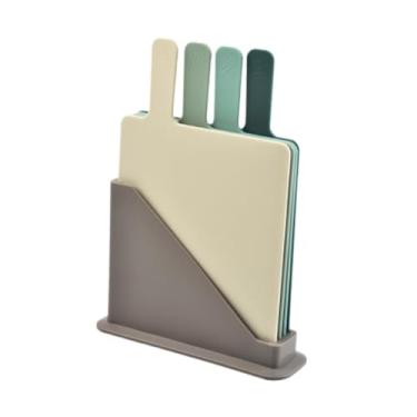 Imagem de DimyFew 4x tábua de corte de tábua de corte de tacos de corte com suporte para vegetais de pão de carne