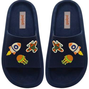 Imagem de Chinelo Aereo Menino Infantil Nº 25 ao 40 Masculino Estilo Nuvem Moda Slide 12.119 (Marinho, BR, Criança de 9 a 12 anos, Numérico, 34)