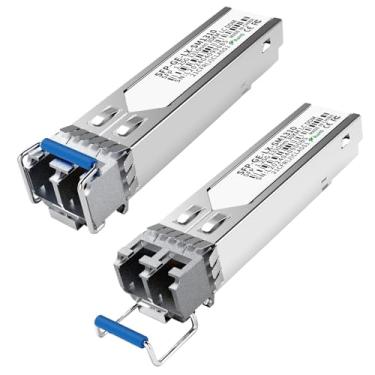 Imagem de FTTPVIPS Pacote Com 2 Módulos Sfp Lc 1,25G 1000Base-Lx Transceptor Monomodo (Smf, 1310 Nm, 20 Km, Ddm) - Compatível Cisco Glc-Lh-Smd, Ubiquiti Unifi, Meraki, Fortinet, Mikrotik, Tp-Link, Netgear, Ar