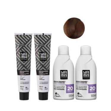 Imagem de Yamá Color Nano Infusion 6.7 Loiro Escuro Marrom + OX 20V 100ml - 2 Un
