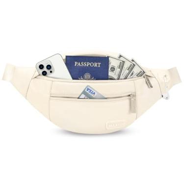 Imagem de MAXTOP Pochete transversal grande com 4 bolsos com zíper, presentes para desfrutar de festivais de esportes, treino, viagem, corrida, casual, carteiras de mãos livres, bolsa de cintura para celular