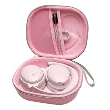 Imagem de XANAD Capa Rígida Para Fones De Ouvido Sem Fio Bose Quietcomfort, Qc 45, 35 Com Cancelamento Ruído, Supra-Auriculares Soundcore H30I (Rosa Externo + Rosa Interno)