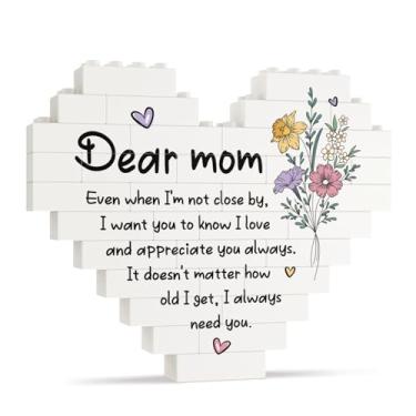 Imagem de Encoink Presentes para mãe da filha e filho - decoração criativa de quebra-cabeça com mensagem sincera, presentes de aniversário para mãe, placa para o Natal, dia das mães, aniversário, ação de graças