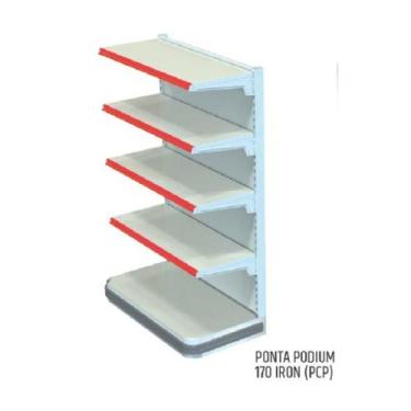 Imagem de Gôndola Ponta Polar 1,70m Branca Com Podium 30.40 - Polar Refrigeração